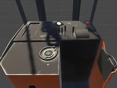 forklift Low-poly 3D model