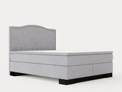 Hilton Luxury Complete Bed Pack160x200 Admiral Bed Give Top Low-poly 3D model