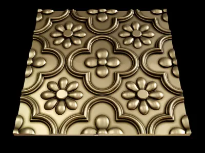 3D Wall Panel A01 3D print model