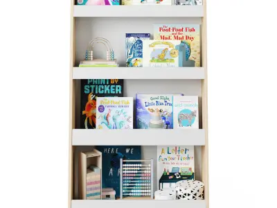 Children bookcase Sueno by LA REDOUTE INTERIEURS 3D model