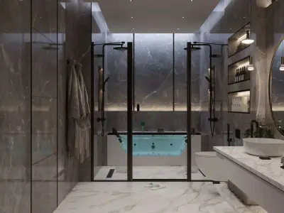 Modern bathroom  3D model