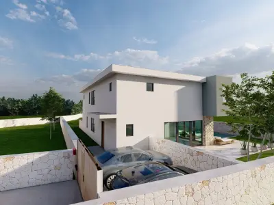 Luxury Villa inddor and outdoor pool 3D model