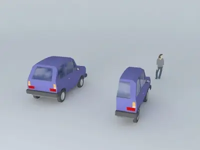 70s car 4 Free 3D model