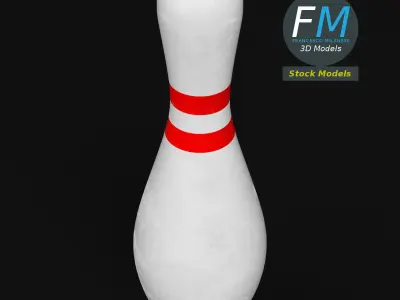Bowling pin 3D model