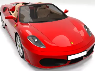 FERRARI F430 SPIDER Low-poly 3D model