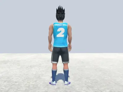 Sports Guy -Basket ball - Volley-Ball player2  Low-poly 3D model