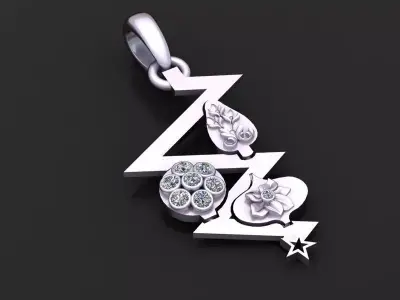  luxury accessory pendant 3D printable model  3D print model