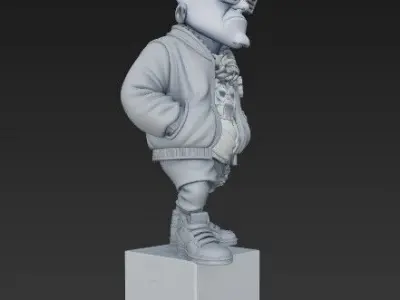 Printable Hip Hop Guru 3D model