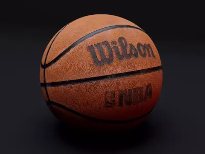 Realistic Wilson Basketball Low-poly 3D model