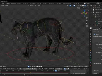 Black panther Jaguar Photorealistic Rigged 3d Blender 4K model  3D model
