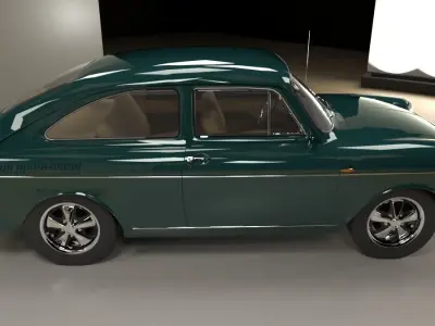 Volkswagen Type 3 fastback 1963 3D model