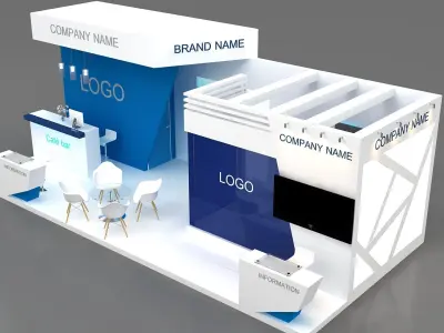 3D Booth 3D model