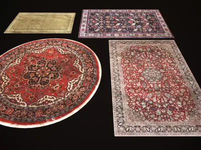 Vintage Carpets Low-poly 3D model