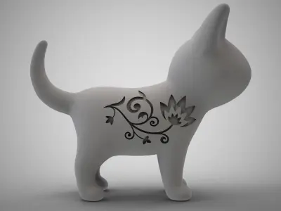 Cat Necklace 3D print model