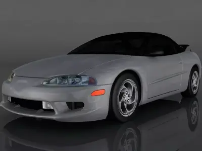 Eagle Talon Turbo Low-poly 3D model
