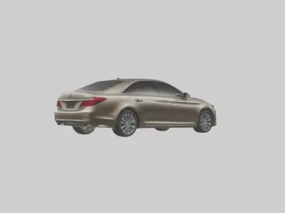 Luxury Touring Sedan model Low-poly 3D model