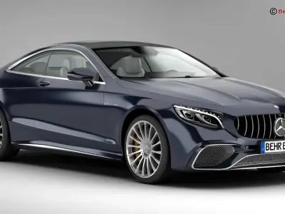 Mercedes S Class Coupe AMG S65 2018  3D model