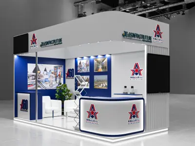 small booth 6x3 3D model