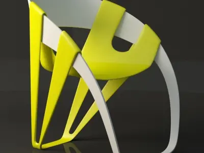 Dry Leaf Chair Low-poly 3D model