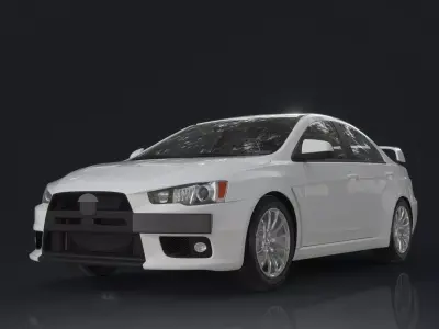 Mitsubishi Motors car Low-poly 3D model