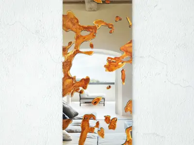 Teak Root Mirror 3 3D model