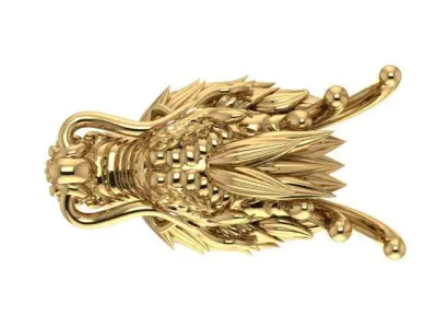 Ring Dragon jewelry 3d  3D print model