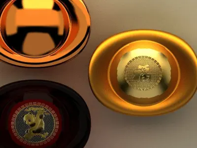 Chinese gold ingot 3D model order