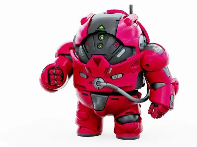 AMONG US CHARACTER-H  Rigged for Unreal Engine - Unity - MIXAMO  3D model