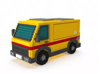 generic voxel car 3D model