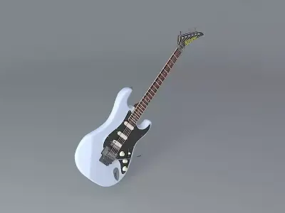 1988 Kramer Pacer Deluxe guitar Free 3D model