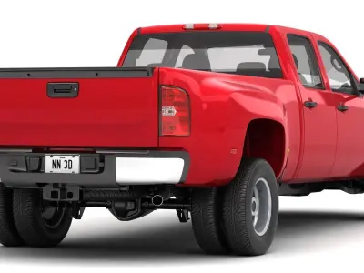 GENERIC DUALLY PICKUP TRUCK 18 3D model