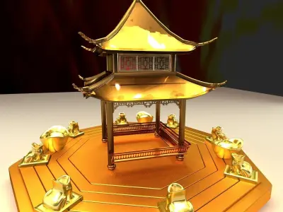 Chinee pavilion 3D model