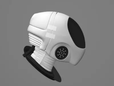 Robot head Free 3D model