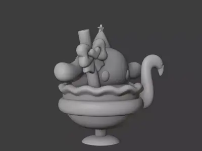 Ice cream sanrio CINNAMOROLL 19 3D print model