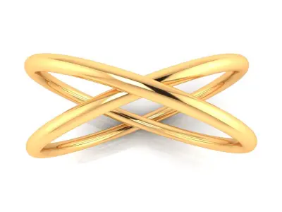 Ring M162 The luxury female abstract ring wedding 3D print model