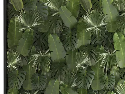 Vertical Garden From Plant Branches In A Phytobox 68 3D model
