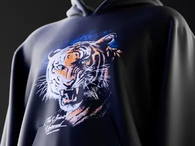 quality hoodie 3d model for mockuping 3D model