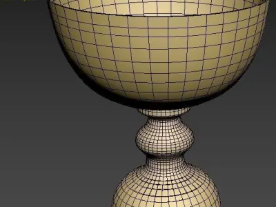 The Bowl golden cup 3D model