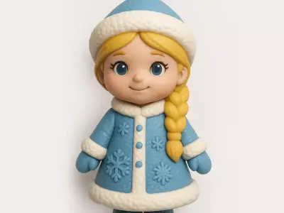 SNOW MAIDEN ORNAMENT 3D print model