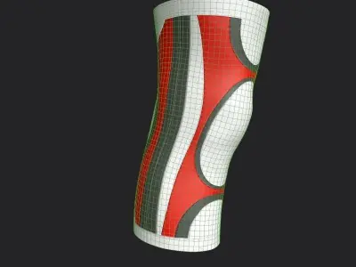Medical Knee Support  Low-poly 3D model