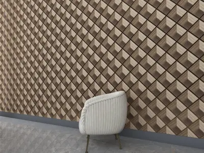 3d wall panel Low-poly 3D model 3D model