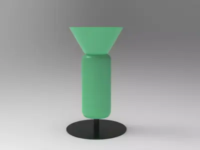 Yugi Oil Lamp Low-poly 3D model
