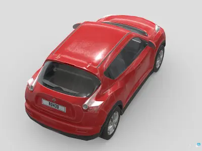 Nissan Juke 2011 Low-poly 3D model