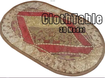 Classic rug- PBR  Low-poly 3D model