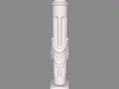 Pillar 002 3D Model 3D print model