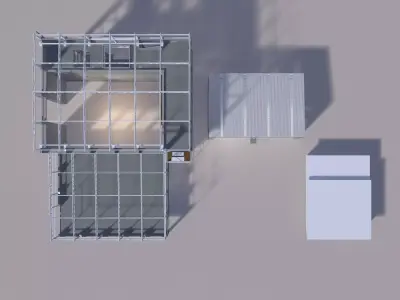 Industrial building layout 25-42 3D model