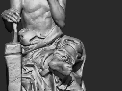 Saint jerome Character Sculpture Zbrush 2019 HighPoly 3D model