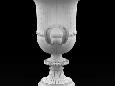 Planter antique urn 3D model