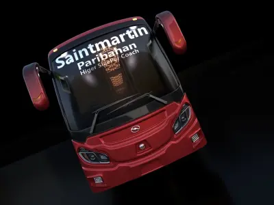 Higer Sleeper Bus 3D model