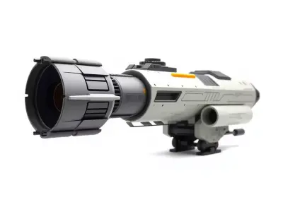 Futuristic Space Blaster model pack Low-poly 3D model